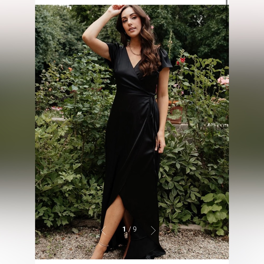 Baltic Born black silk dress